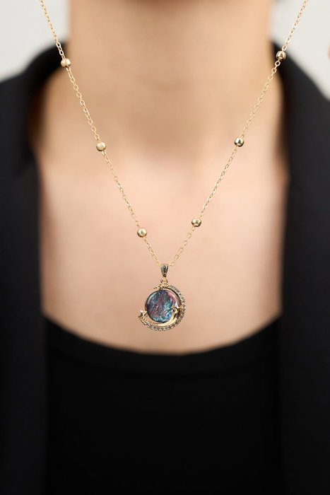 Heliophilia Silver Collar de Acero en Oro Rosa
